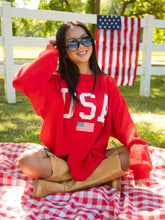 Load image into Gallery viewer, USA Flag Mockneck