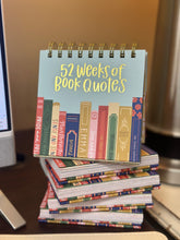 Load image into Gallery viewer, 52 Weeks of Book Quotes Desk Flip Calendar