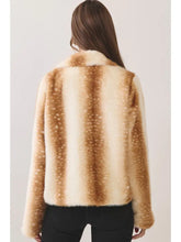 Load image into Gallery viewer, Deer Print Faux Fur Toggle Jacket
