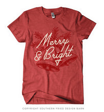 Load image into Gallery viewer, Merry &amp; Bright Red Shirt
