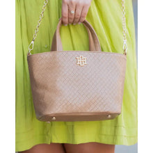 Load image into Gallery viewer, CAROLINE HILL MAREN MINI TOTE WOVEN TAN
