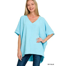 Load image into Gallery viewer, Woven Airflow V-Neck Dolman Short Sleeve

