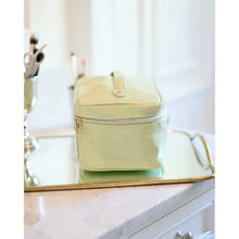 Load image into Gallery viewer, CAROLINE HILL HAMPTON TRAIN CASE LIME
