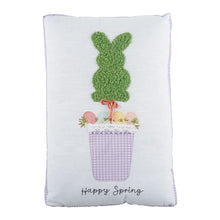 Load image into Gallery viewer, Happy Spring Bunny Topiary Pillow
