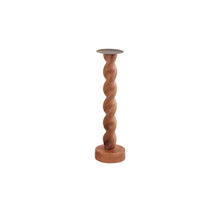 Load image into Gallery viewer, MUDPIE TWISTED WOOD CANDLESTICK
