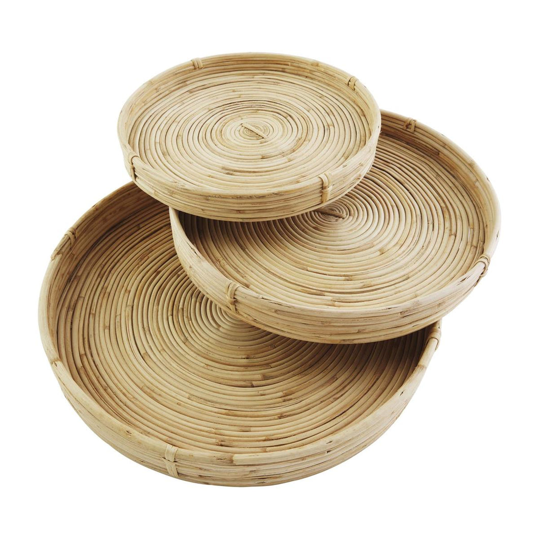 MUDPIE CANE TRAY SET