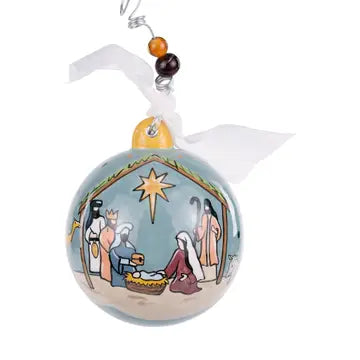 GLORY HAUS OH HOLY NIGHT MANGER ORNAMNT