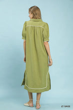Load image into Gallery viewer, UMGEE SEERSUCKER MIDI DRESS
