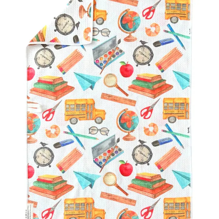 CRAW HOME SCHOOL'S IN SESSION DOUBLE SIDED HAND TOWEL