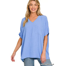Load image into Gallery viewer, Woven Airflow V- Neck Dolman w/Pocket
