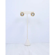 Load image into Gallery viewer, CAROLINE HILL ANITA TWO TONE CRYSTAL STUDS
