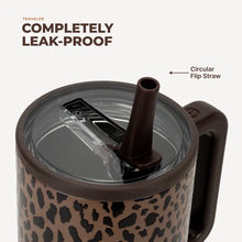 Load image into Gallery viewer, Brown Leopard 40oz Traveler Tumbler
