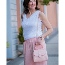 Load image into Gallery viewer, CAROLINE HILL TUCKER HANDBAG BLUSH

