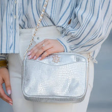 Load image into Gallery viewer, CAROLINE HILL FIONA CROSSBODY SILVER EC
