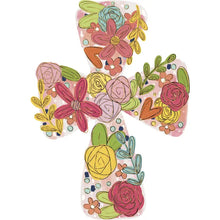 Load image into Gallery viewer, Floral Cross Wreath Sash
