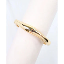 Load image into Gallery viewer, CAROLINE HILL BIMBERI GOLD HINGED BANGLE BRACELET
