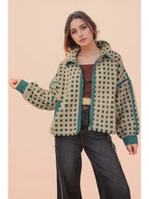 Load image into Gallery viewer, Checkered Fleece Jacket
