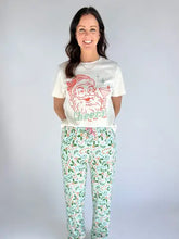 Load image into Gallery viewer, "Cheers! Santa" Mid Length Crop Shirt
