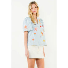 Load image into Gallery viewer, THML Summer Embroidery Top
