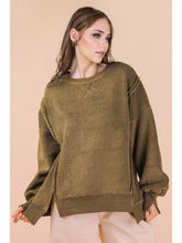 Load image into Gallery viewer, Oversized Causal Solid Sleeve Top
