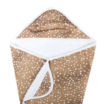 PREMIUM BABY KNIT HOODED TOWEL- FAWN