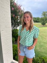 Load image into Gallery viewer, Pretty in Green Knit Top
