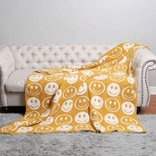 Load image into Gallery viewer, Happy Face Throw Blanket
