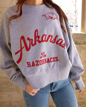 Load image into Gallery viewer, Arkansas Razorback Crew Sweatshirt
